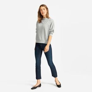 Everlane Lightweight French Terry Mockneck Sweater
